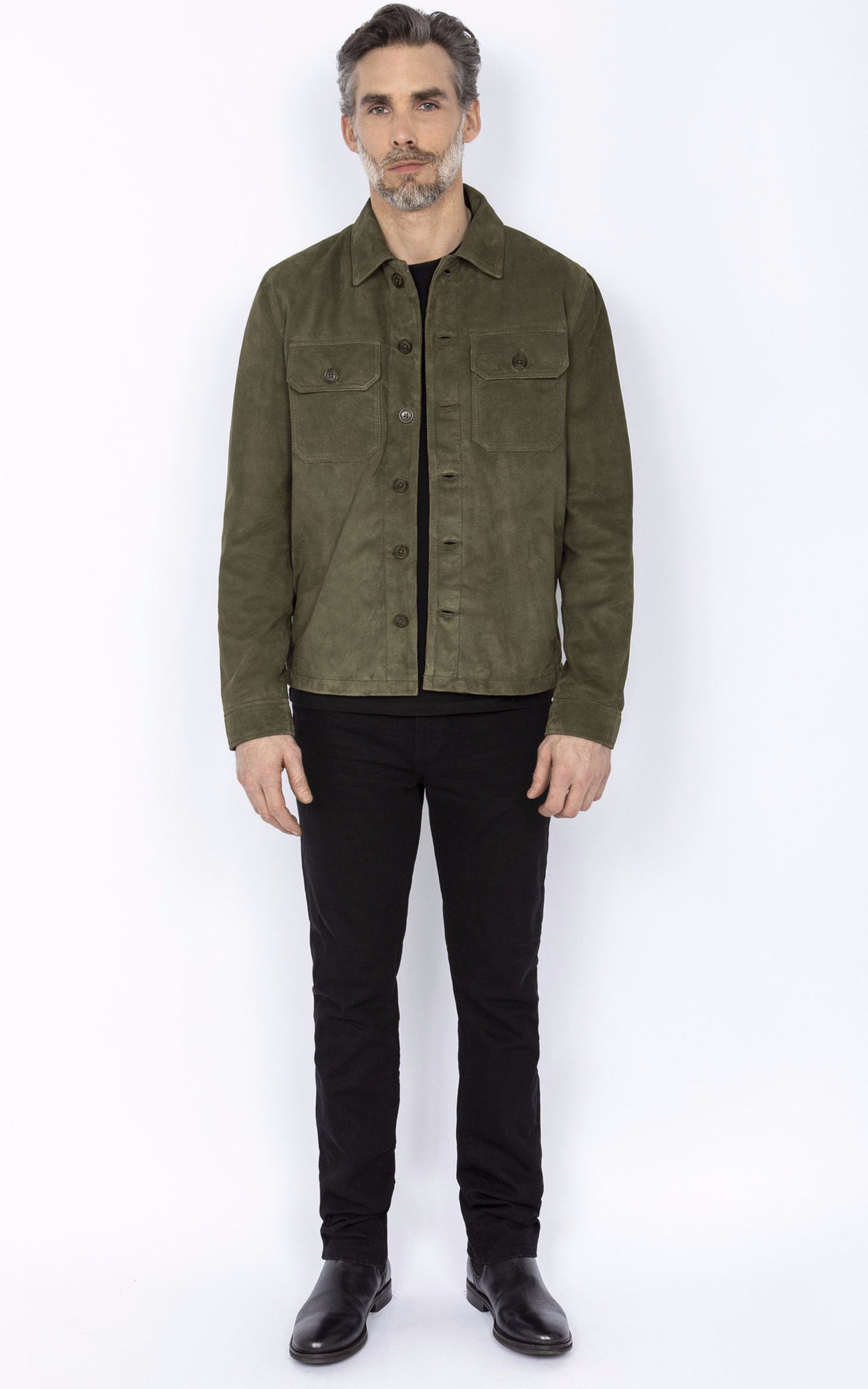 A &quot;LCBRONXS&quot; Kaki Schott Veste Homme closed photo