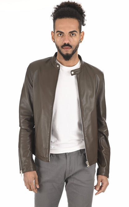 A &quot;STYLE 20&quot; Marron Serge Pariente Blouson Homme opened photo