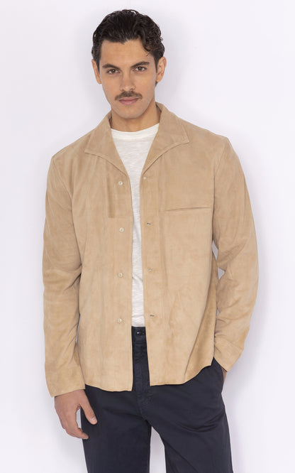 A &quot;CADAQUES&quot; Beige Rivieras Chemise Homme opened photo