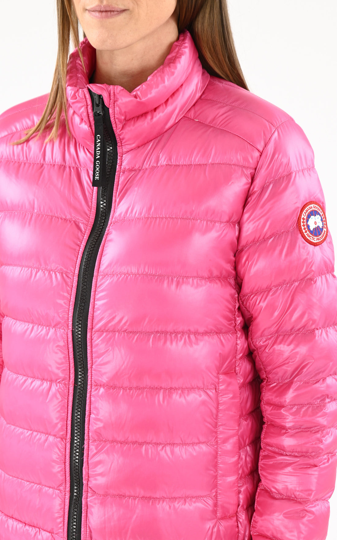A &quot;CYPRESS JACKET 2236L&quot; Rose Canada Goose Bl Doudoune Femme opened photo