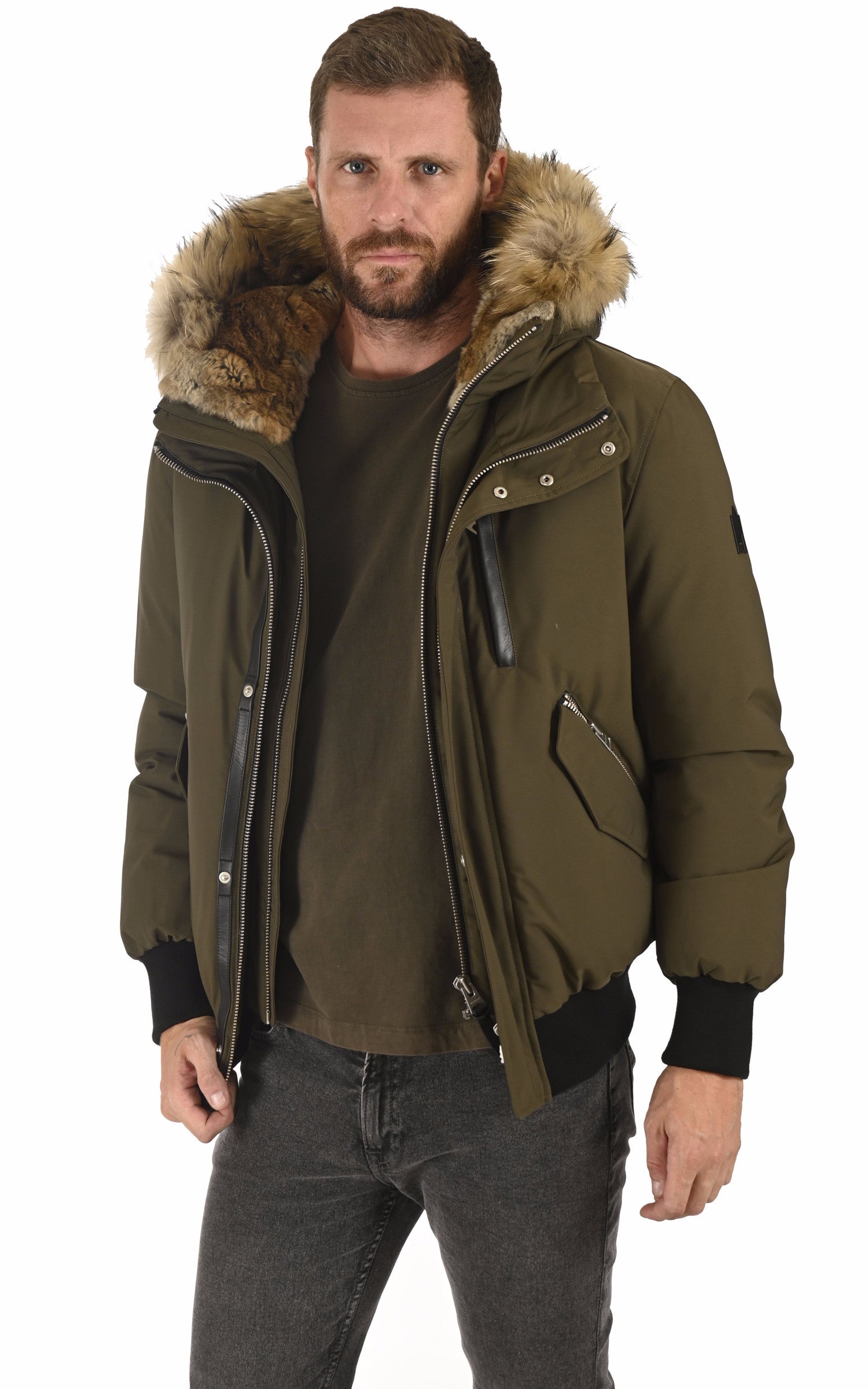 A &quot;DIXON-F&quot; Kaki Mackage Bl Doudoune Homme opened photo
