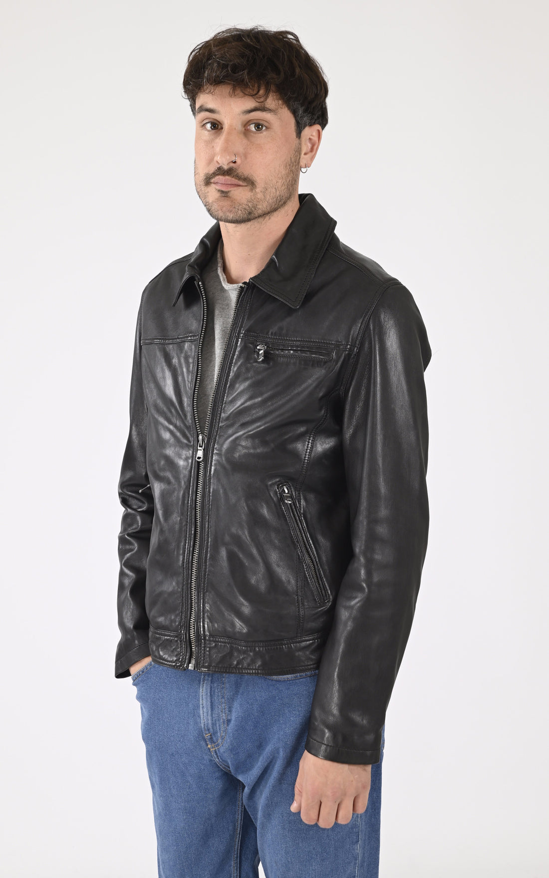 A &quot;MAJOR 100144&quot; Noir Daytona 73 Blouson Homme opened photo