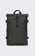 A "14590 ROLLTOP RUCKSACK LARGE" Vert Rains Sac A Dos Mixte opened photo