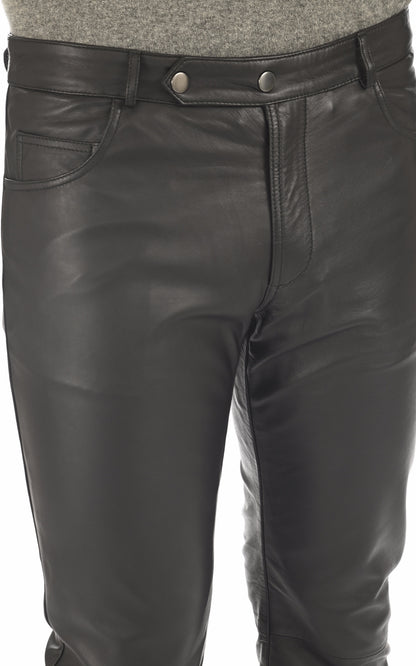 A &quot;EMILIEN&quot; Noir La Canadienne Pantalon Homme details photo