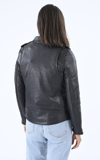 A &quot;LCW 1637X&quot; Noir Schott Perfecto Femme back photo