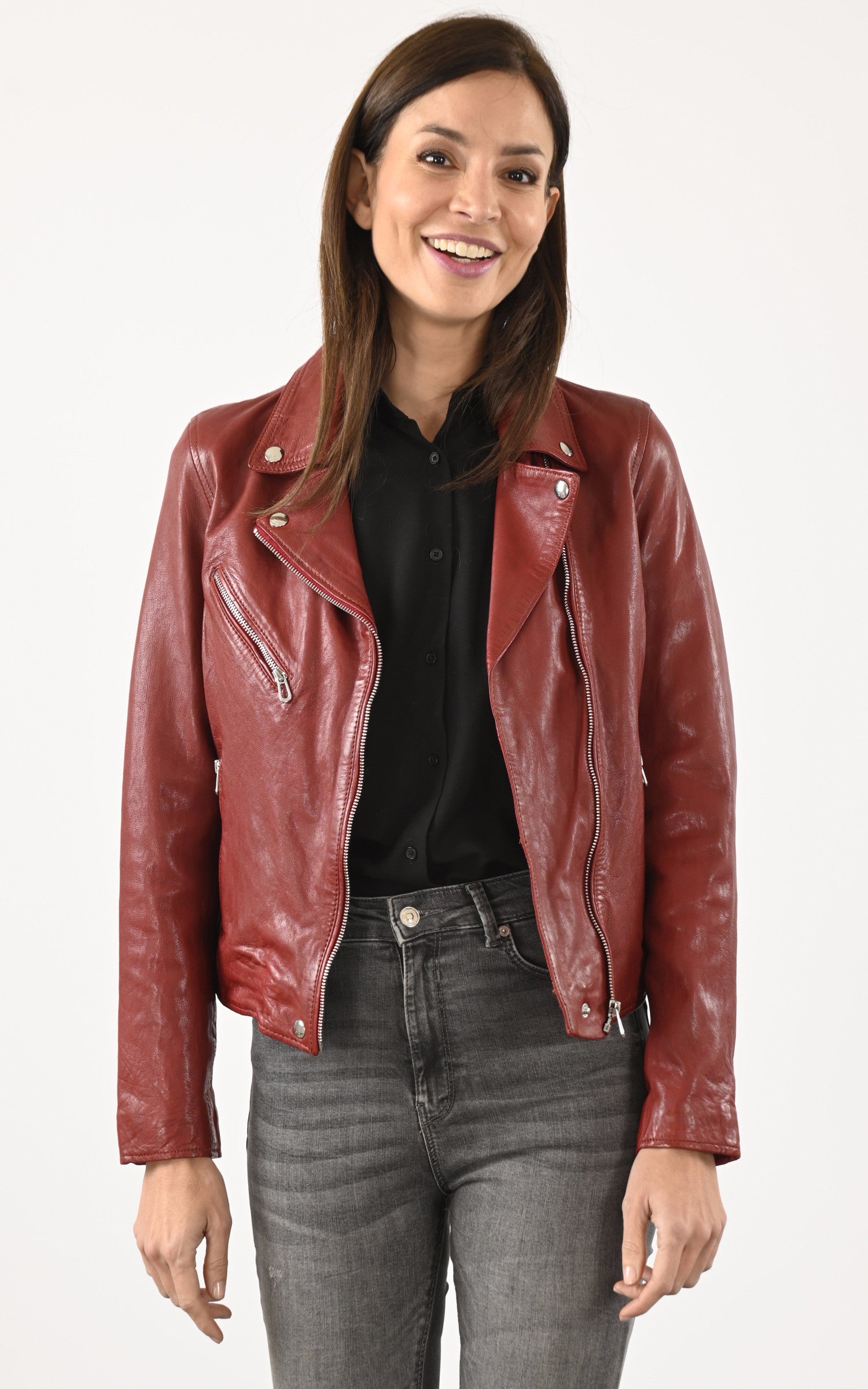 A &quot;OLYMPE 101964&quot; Rouge Rose Garden Blouson Femme opened photo 1