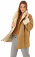 A "SERENA CORTO" Camel La Canadienne Veste Femme opened photo