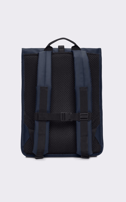 A &quot;13320 ROLLTOP RUCKSACK&quot; Navy Rains Sac Mixte back photo