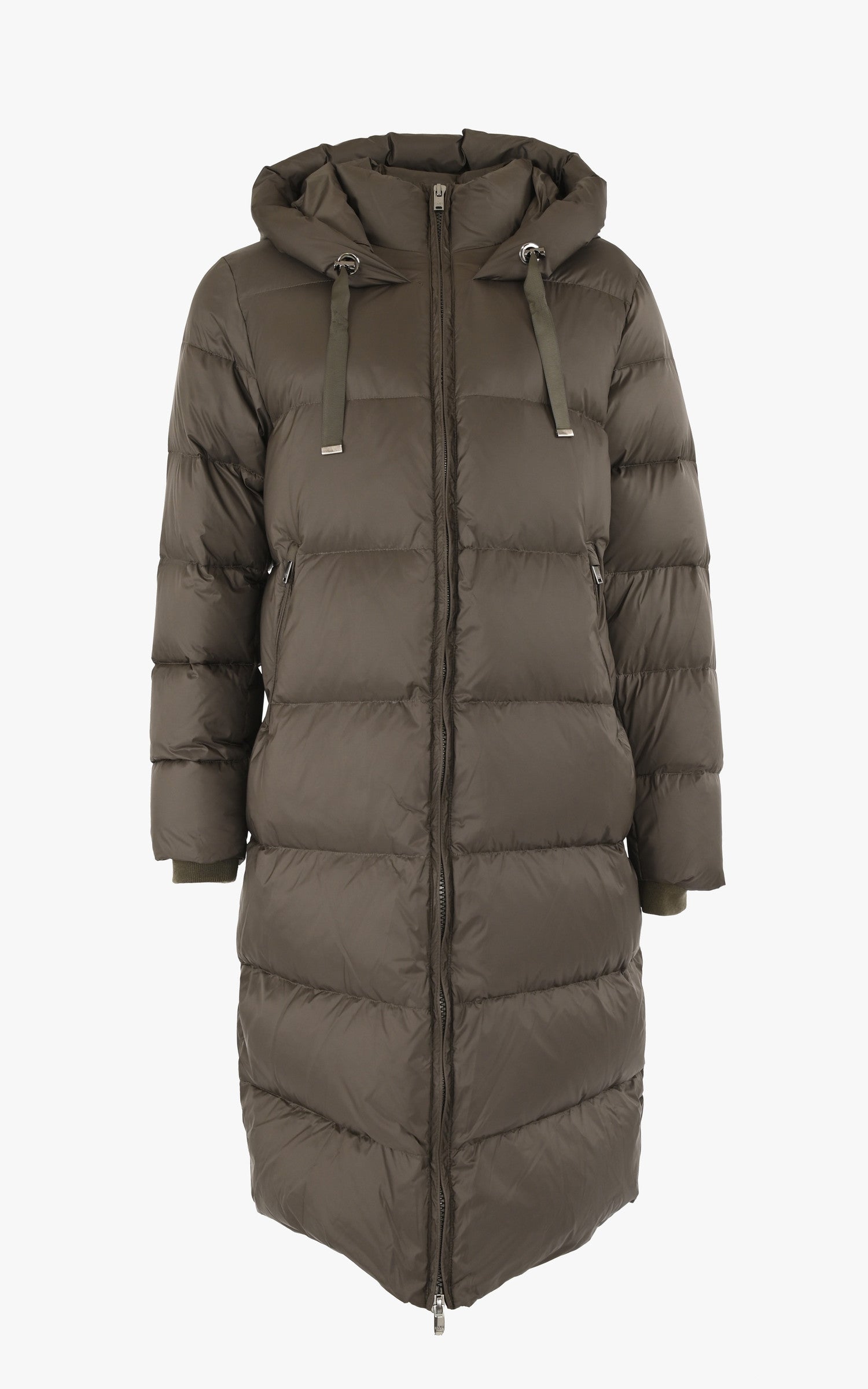 A &quot;MARLEEN COAT&quot; Kaki Saki 7/8 Doudoune Femme opened photo 1