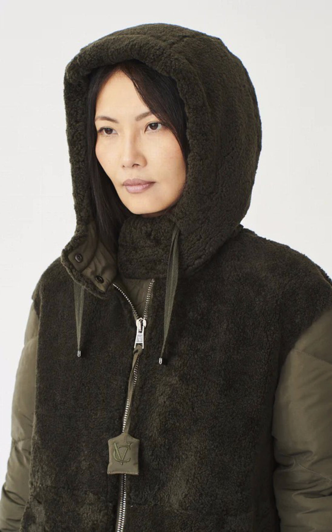 A &quot;33597&quot; Kaki Ventcouvert Veste Femme opened photo
