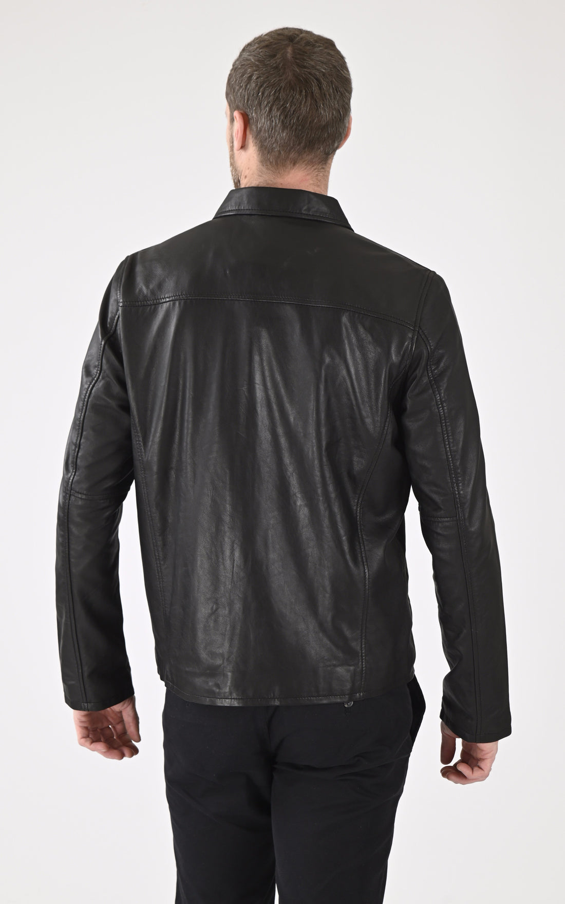 A &quot;LC CLASSIC BLCK&quot; Black Schott Blouson Homme opened photo