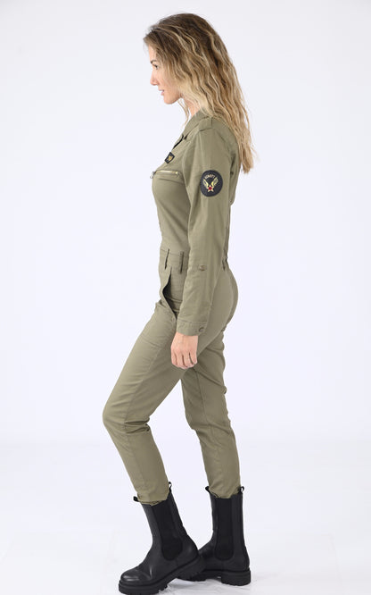A &quot;TR JUMP 21 W&quot; Kaki Schott Combinaison Femme closed photo