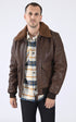 A "LC AVIATION 24" Marron Schott Pilote Homme opened photo