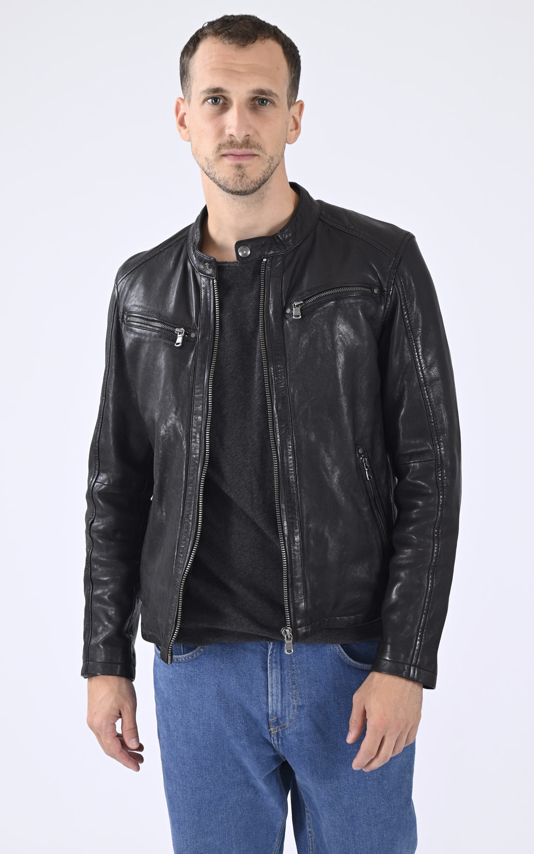 A &quot;GAFINO 101843&quot; Noir Daytona 73 Blouson Homme opened photo