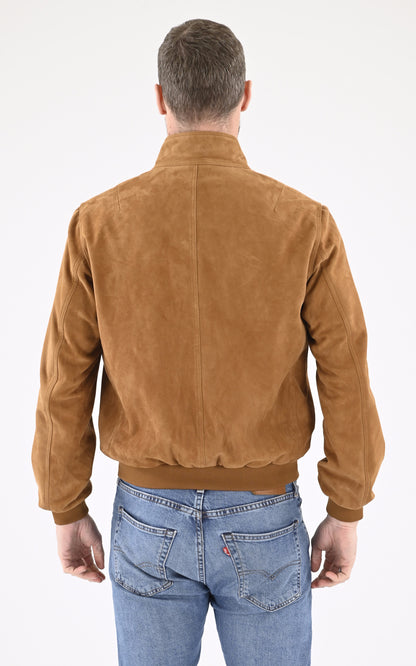A &quot;EXPO&quot; Cognac Serge Pariente Blouson Homme back photo