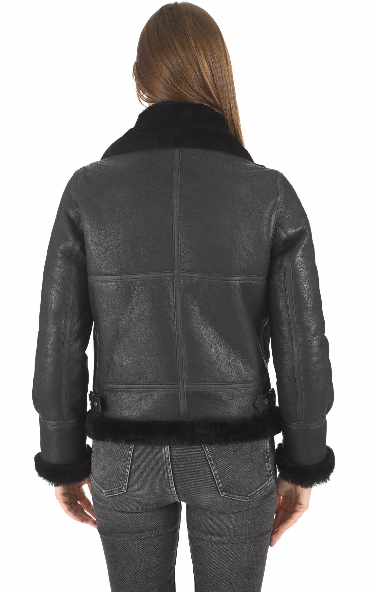 A &quot;LCW1257&quot; Noir Schott Bombardier Femme back photo 4