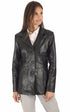 A "ANITA" Noir La Canadienne Veste Femme closed photo