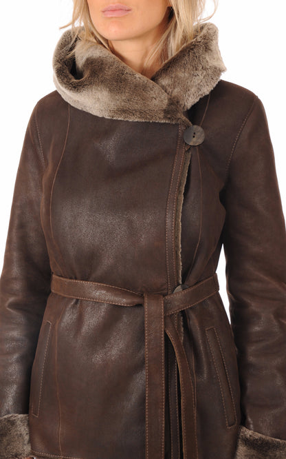 A &quot;CH1T7002 ESP&quot; Marron La Canadienne Veste Femme details photo