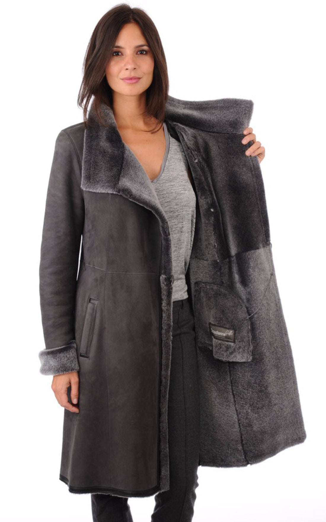 A &quot;WD1009&quot; Gris La Canadienne 7/8 Femme opened photo