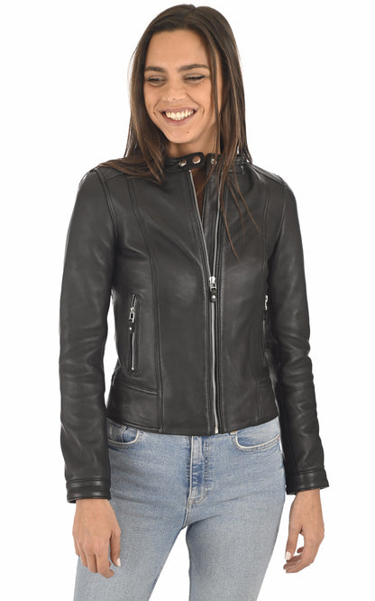A &quot;FIONA&quot; Noir Serge Pariente Blouson Femme closed photo