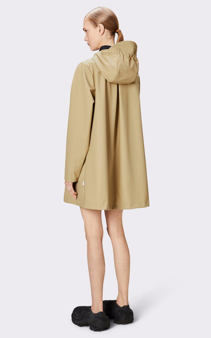 A &quot;18050 A-LINE JACKET&quot; Beige Rains 3/4 Femme interior photo