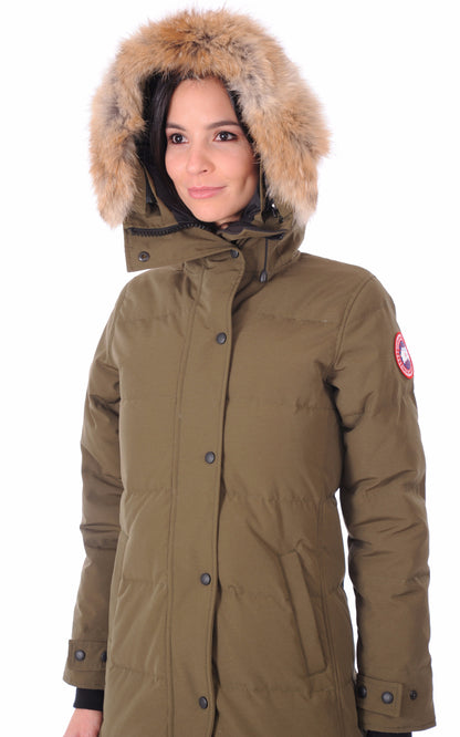 A &quot;SHELBURNE 3802L&quot; Military Green Canada Goose 3/4 Doudoune Femme details photo