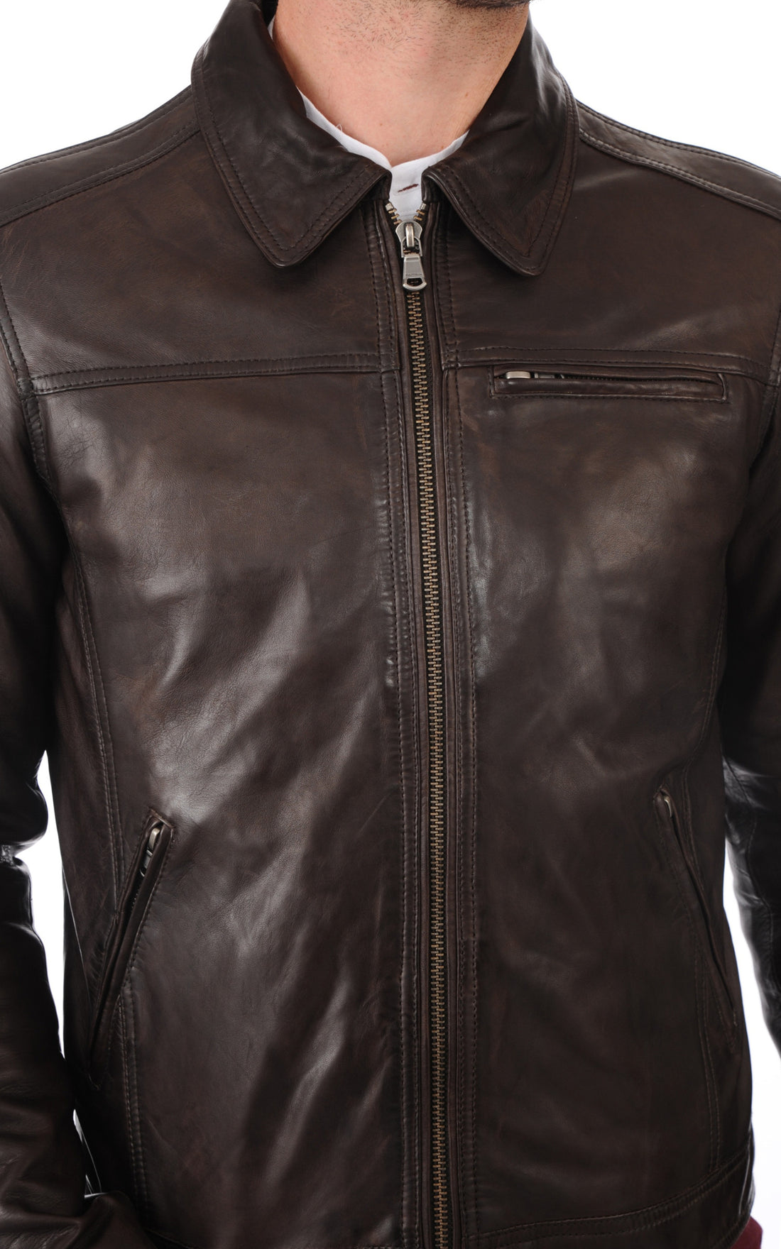 A &quot;MAJOR 100144&quot; Marron Daytona 73 Blouson Homme closed photo