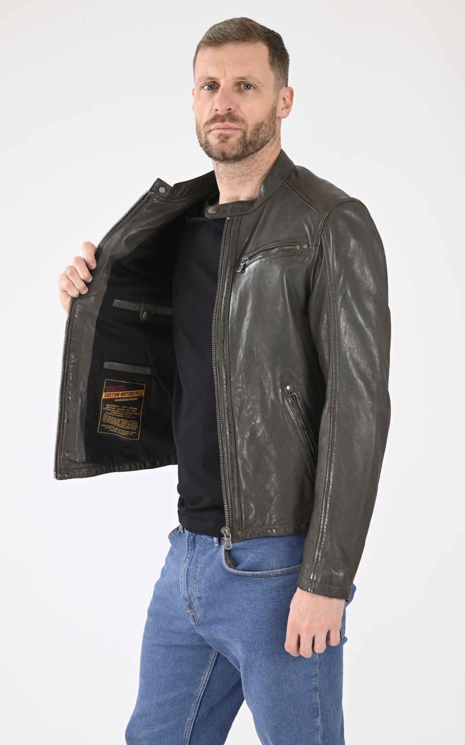 A &quot;GAFINO 101843&quot; Kaki Daytona 73 Blouson Homme interior photo 3