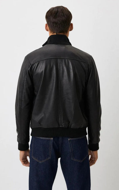A &quot;PAROS&quot; Noir Serge Pariente Blouson Homme back photo