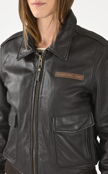 A &quot;LCW LISA X&quot; Marron Schott Pilote Femme details photo