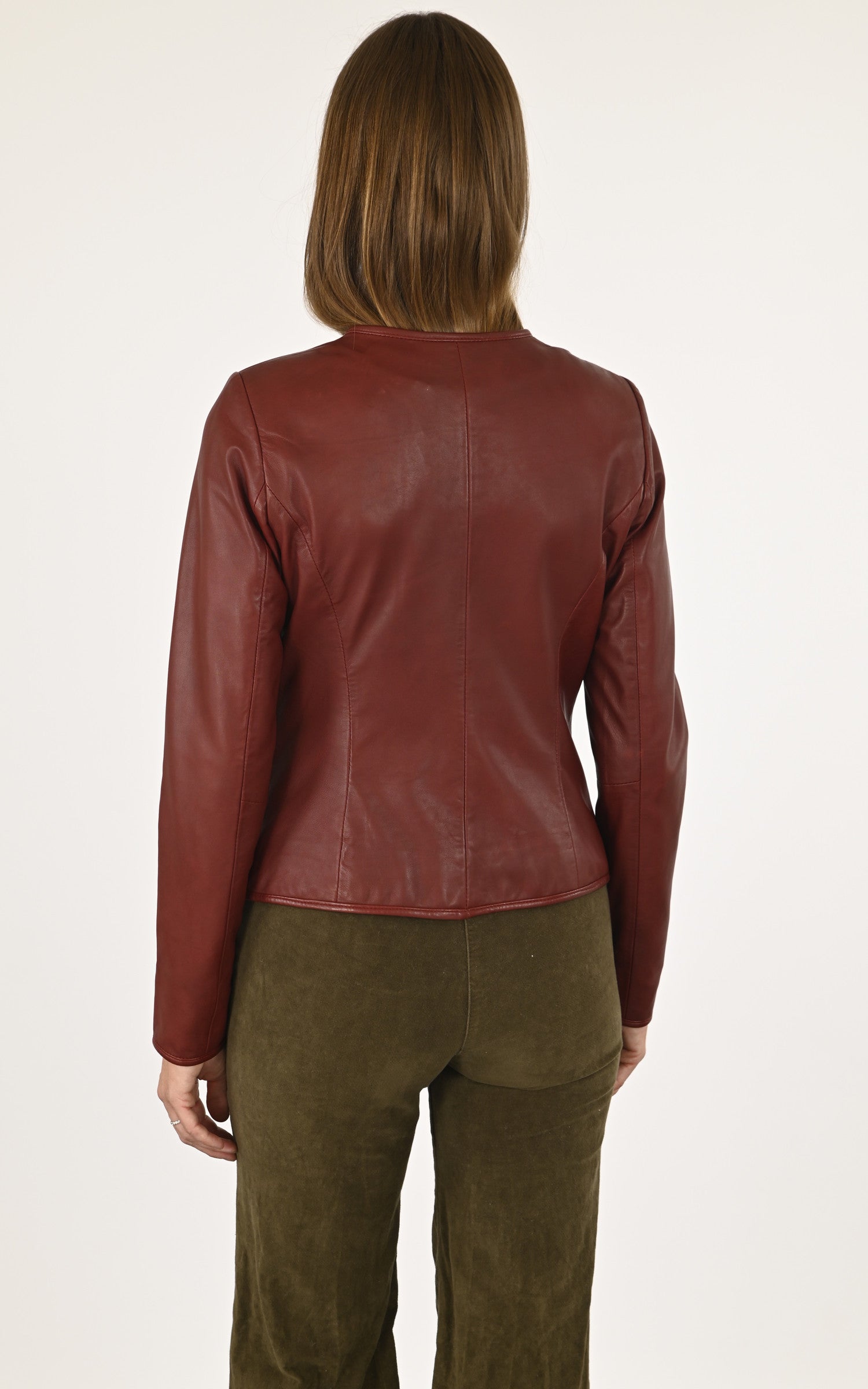 A &quot;ZADTE&quot; Rouge La Canadienne Spencer Femme back photo