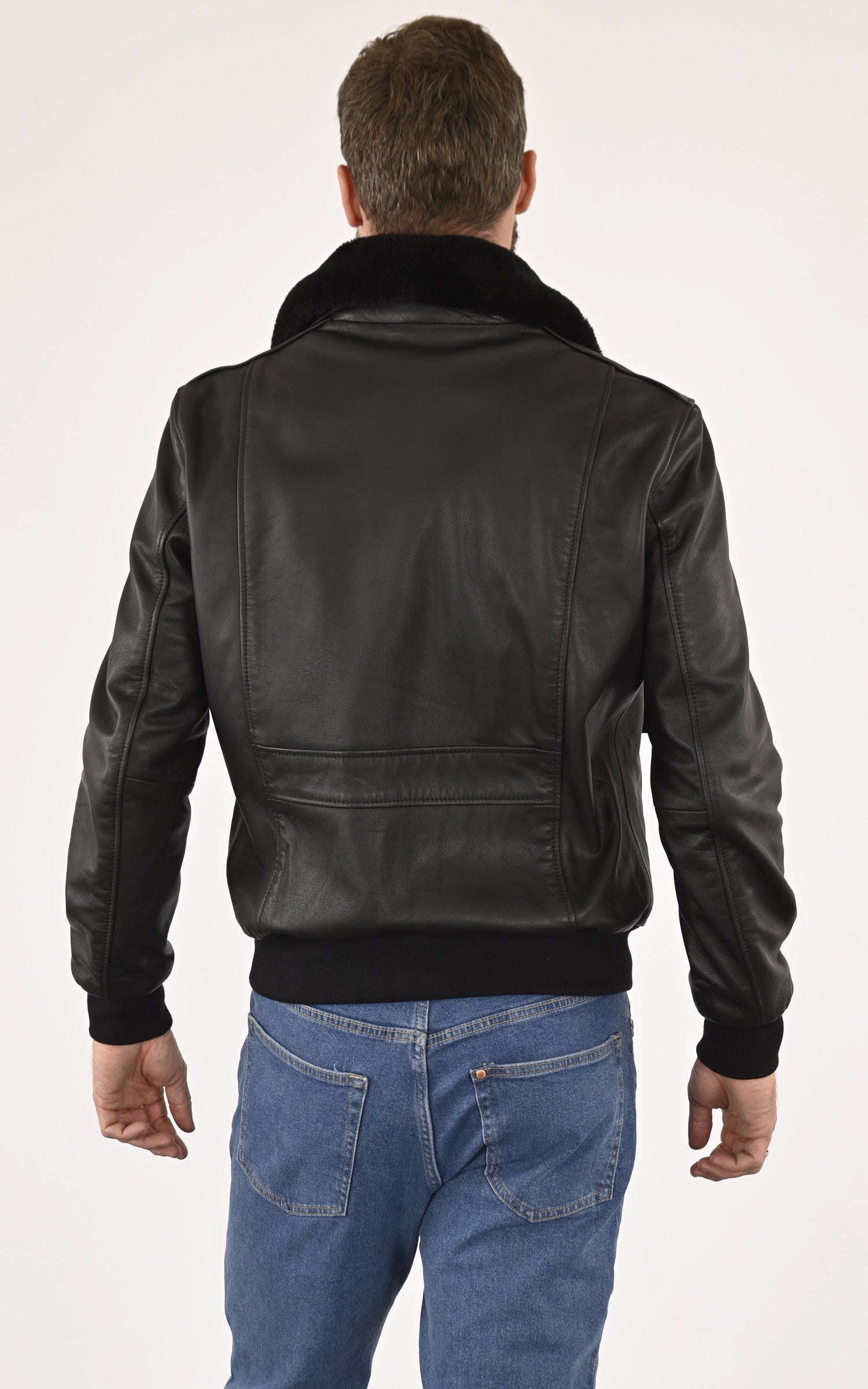 A &quot;PILOTE&quot; Noir La Canadienne Pilote Homme back photo