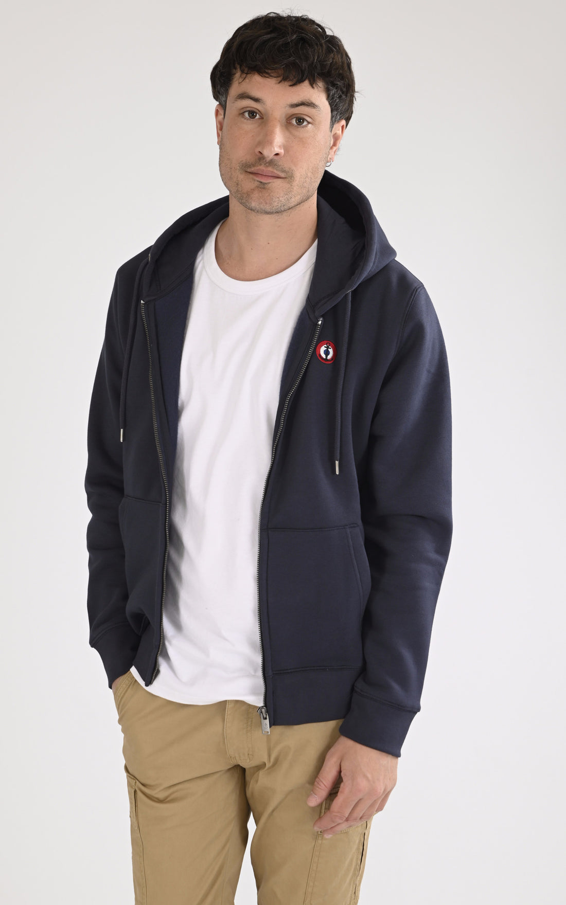 A &quot;BEECHCRAFT 103944&quot; Bleu Marine Marine Nationale Sweat Homme opened photo