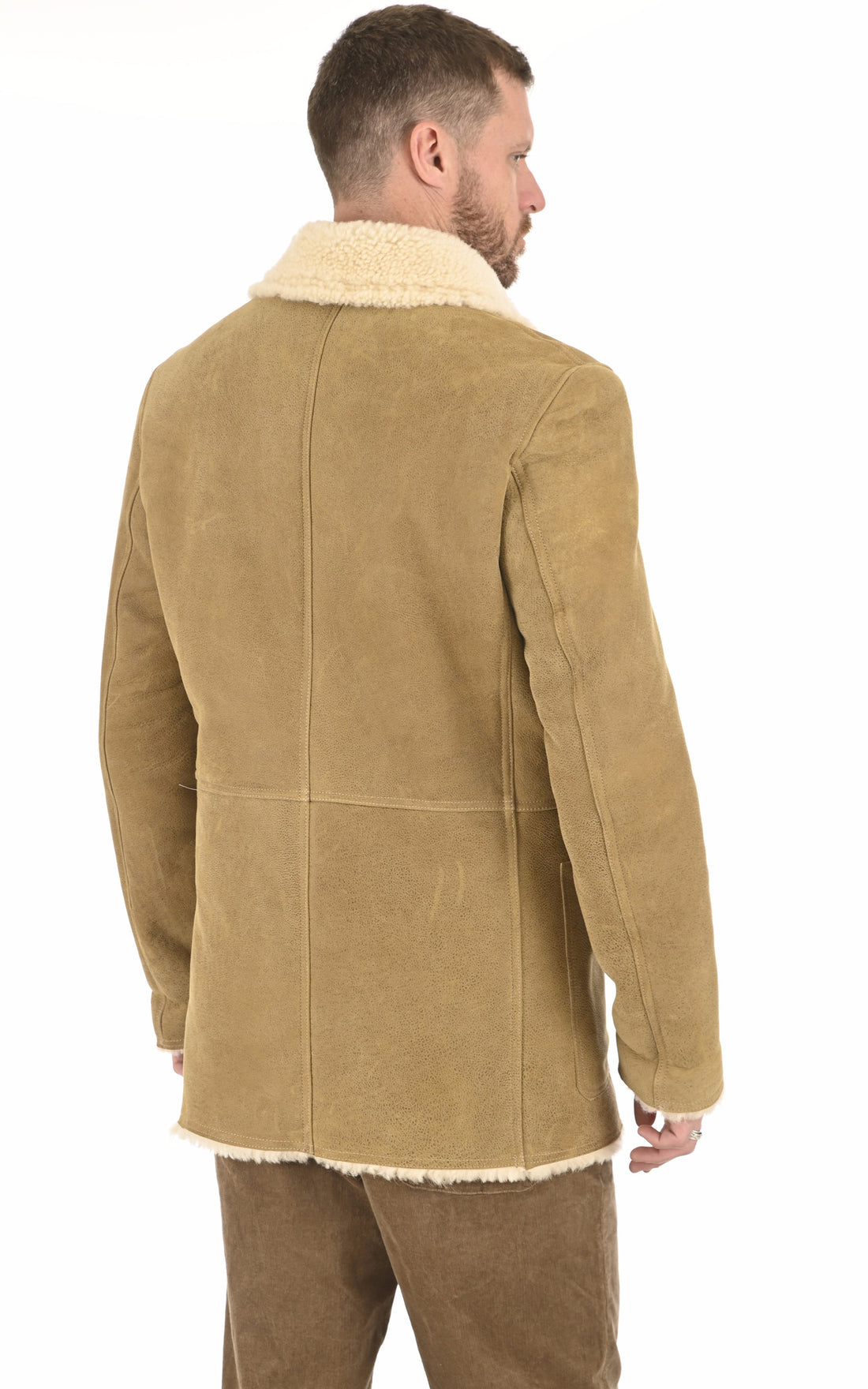 A &quot;ERIC&quot; Beige La Canadienne Veste Homme opened photo