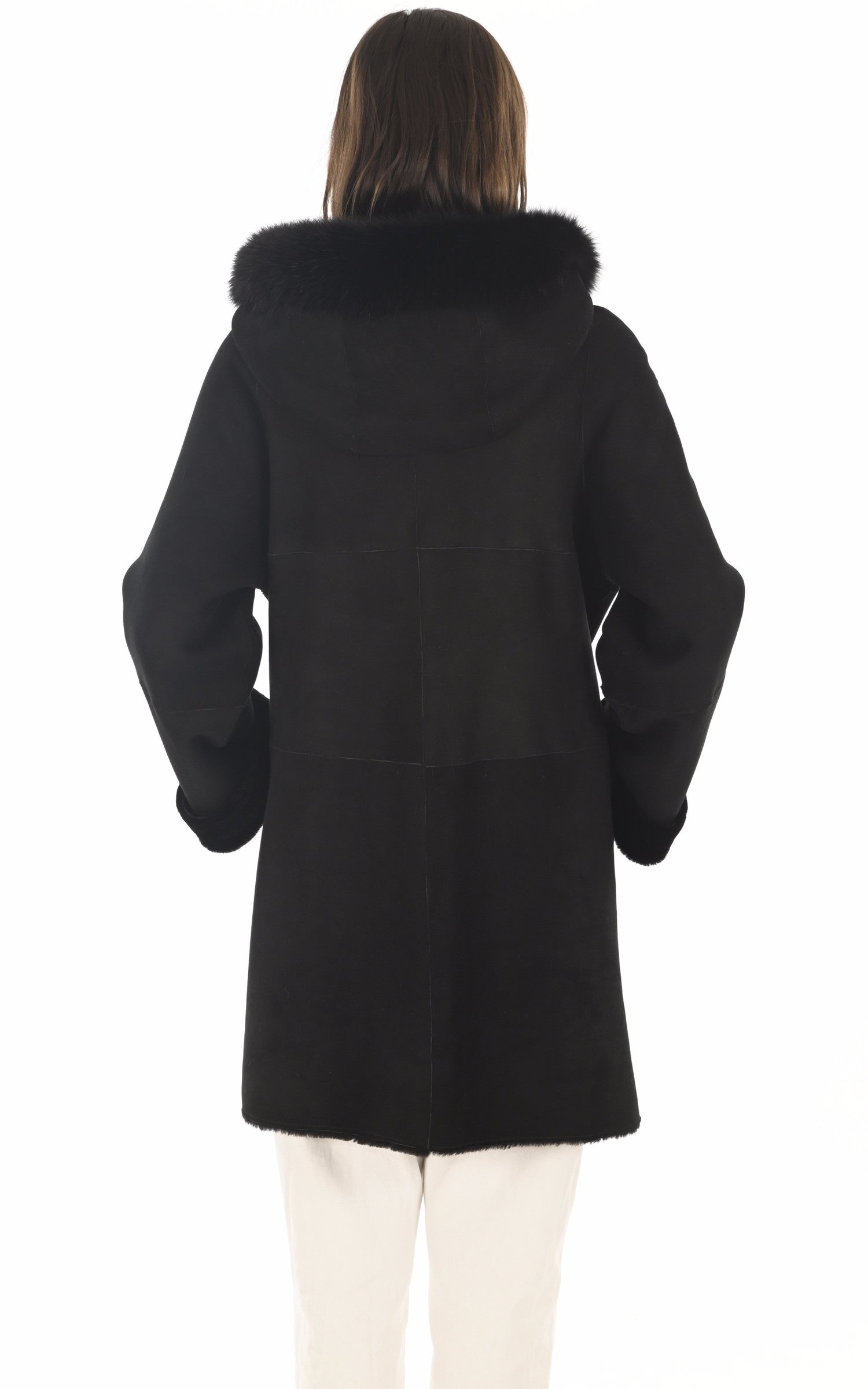 A &quot;AURELIE L84CM&quot; Noir La Canadienne 7/8 Femme back photo 4