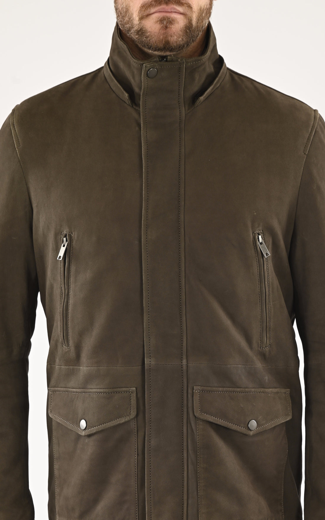 A &quot;75035&quot; Kaki Serge Pariente Veste Homme opened photo