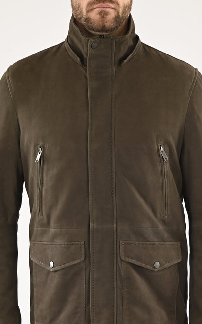 A &quot;75035&quot; Kaki Serge Pariente Veste Homme details photo