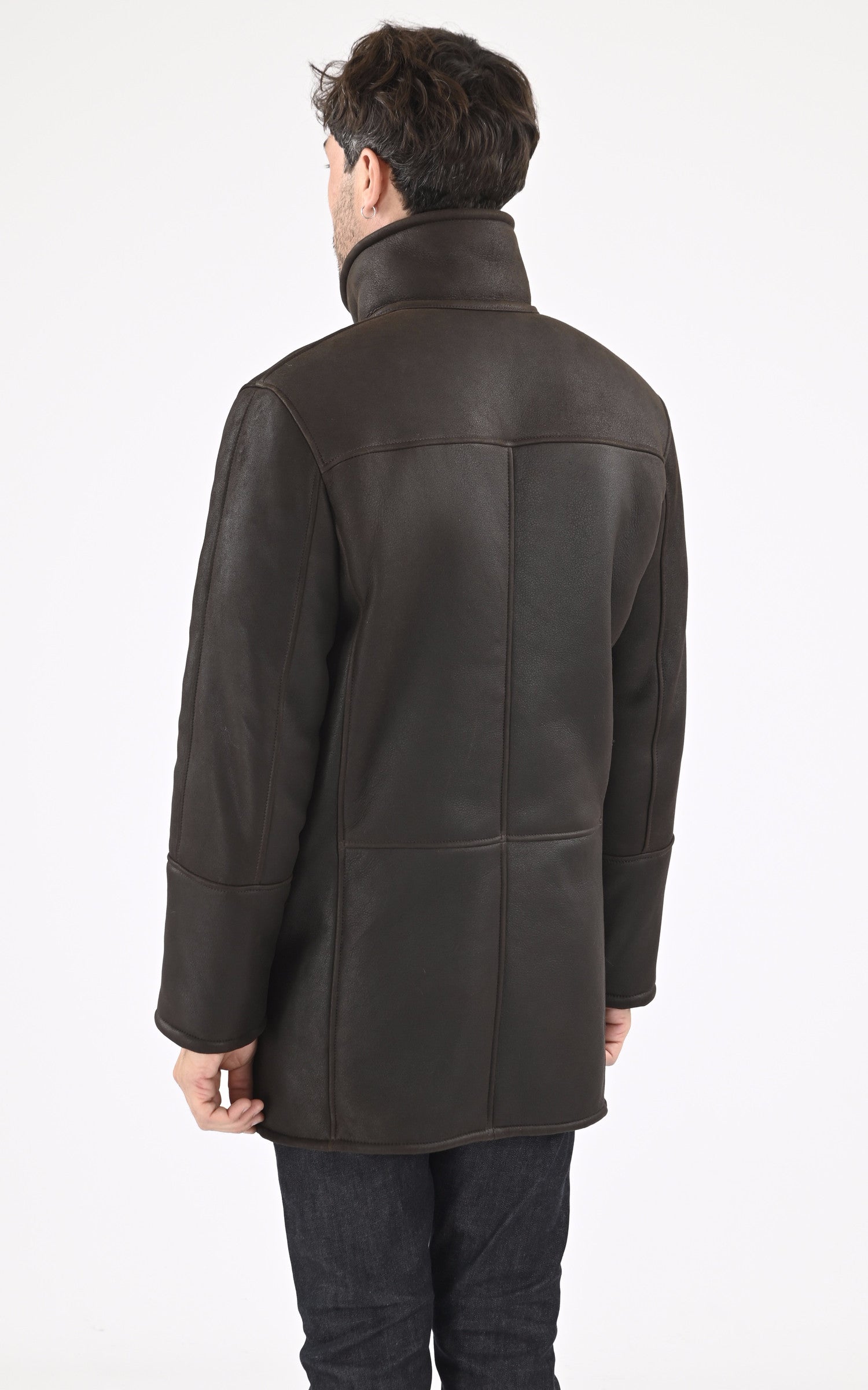 A &quot;GUILLAUME&quot; Marron La Canadienne 3/4 Homme back photo 4