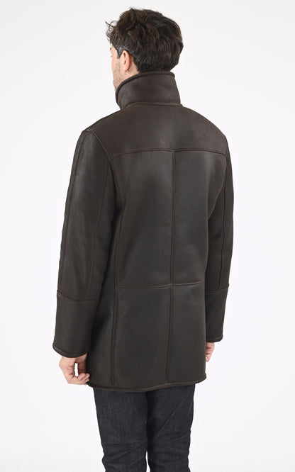A &quot;GUILLAUME&quot; Marron La Canadienne 3/4 Homme back photo