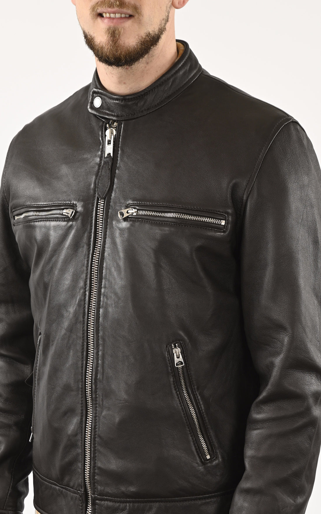 A &quot;LC NEWPORT&quot; Marron Schott Blouson Homme closed photo