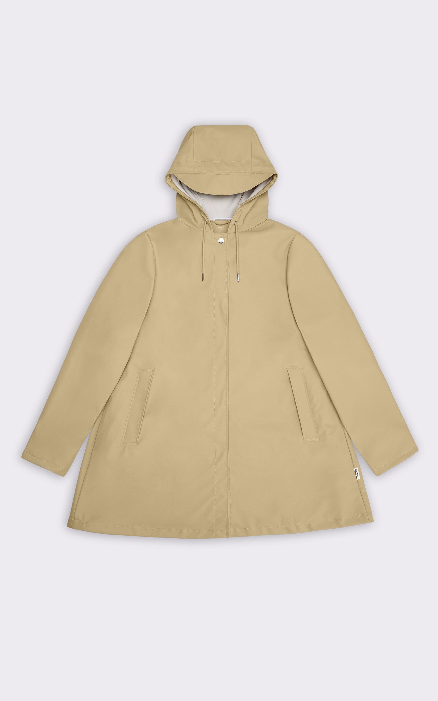 A &quot;18050 A-LINE JACKET&quot; Beige Rains 3/4 Femme back photo