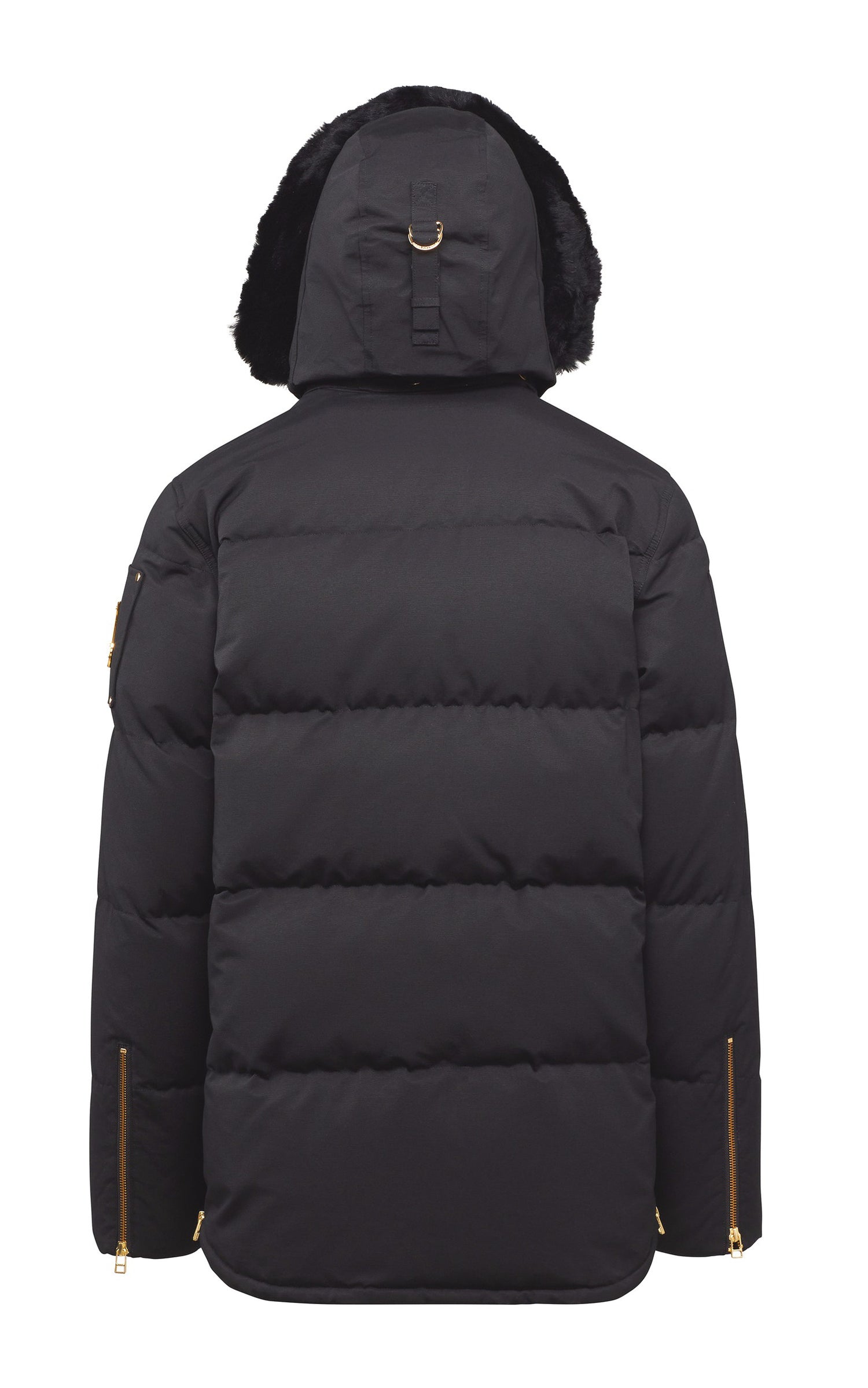 A &quot;GOLD 3Q JACKET M32MJ128GS&quot; Noir Moose Knuckles Ves Doudoune Homme details photo 5