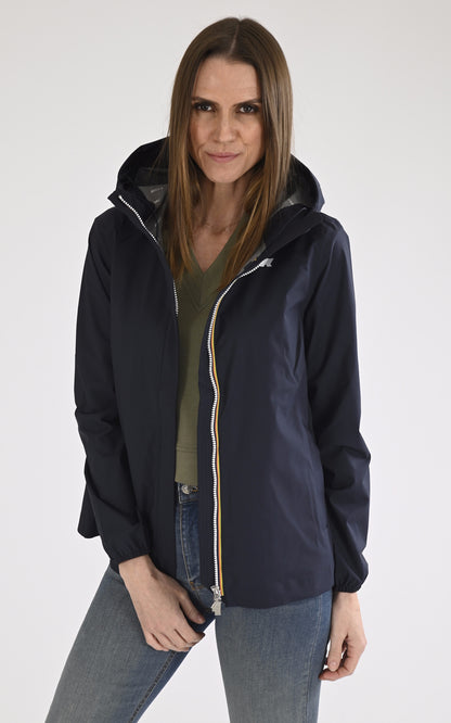 A &quot;MARGUERITE STRE DOT K31382W&quot; Bleu Marine K-Way Blouson Femme closed photo