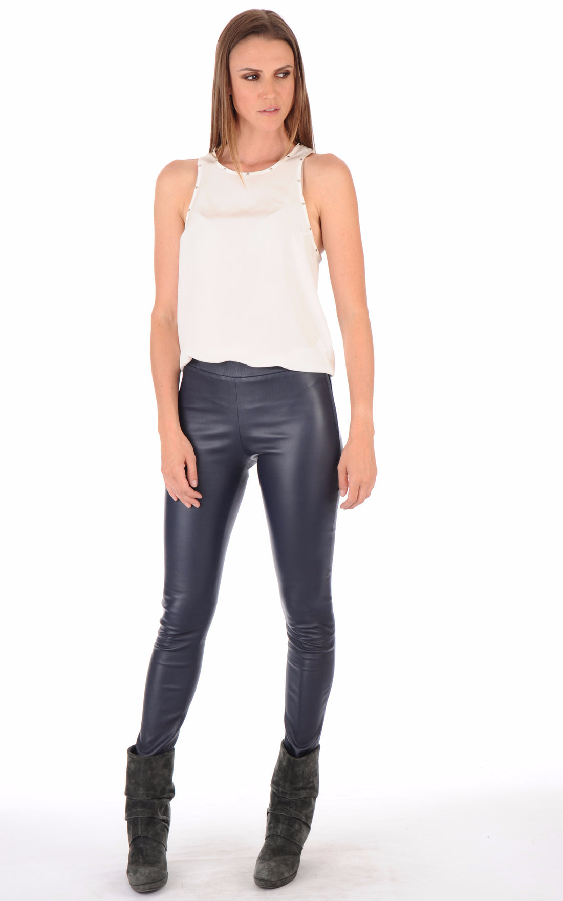 A &quot;LEGGINS FF&quot; Marine La Canadienne Pantalon Femme closed photo