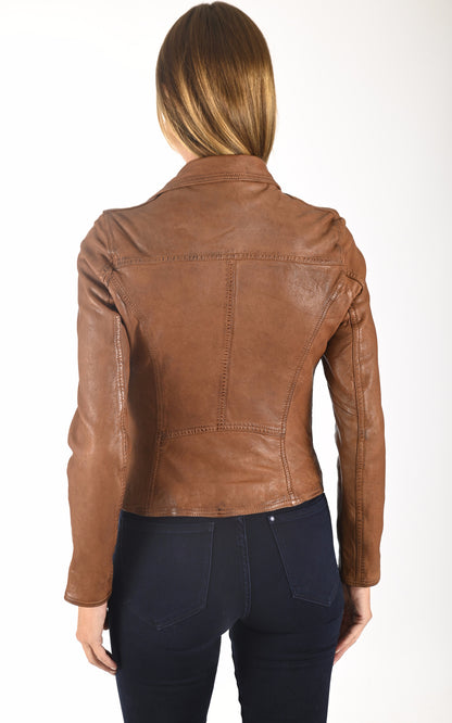 A &quot;CLIPS 6 64095&quot; Cognac Oakwood Perfecto Femme back photo