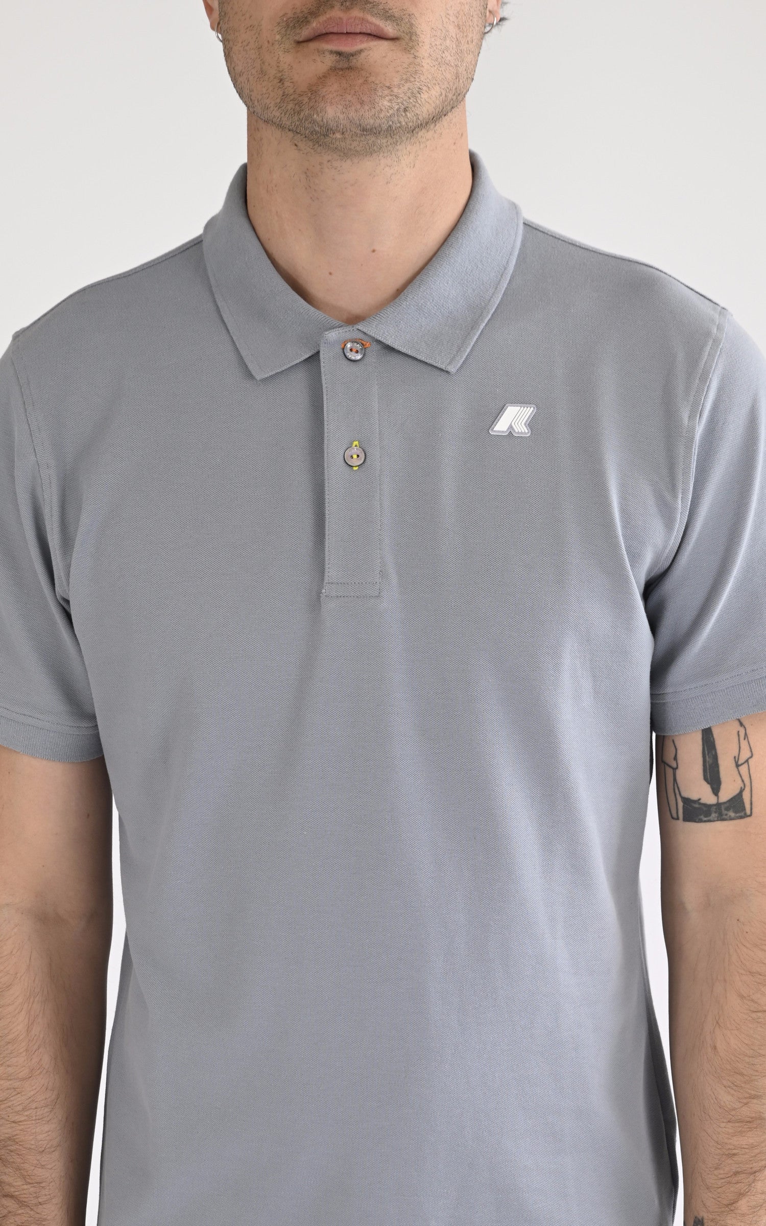 A &quot;VINNIE K1125CW&quot; Gris K-Way Polo Homme details photo 3