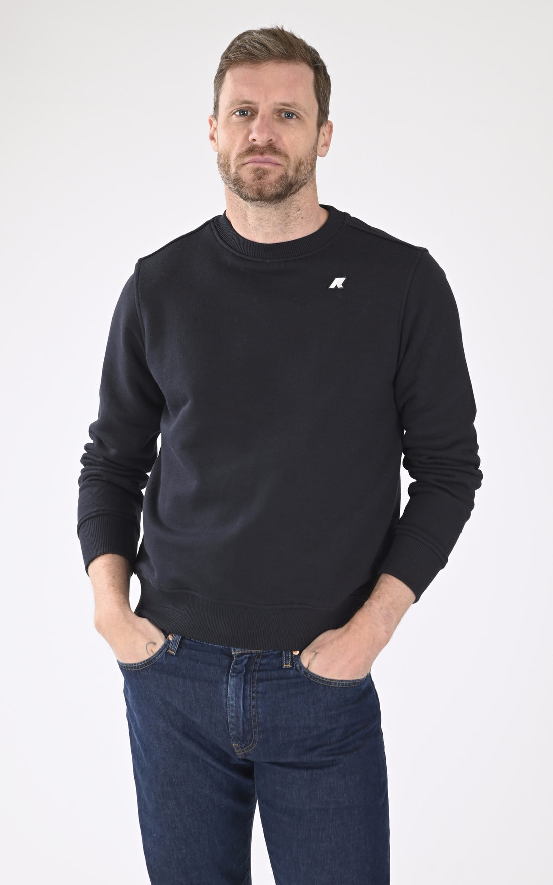 A "BAPTISTE FRENCH K31363W" Bleu K-Way Pull Homme opened photo