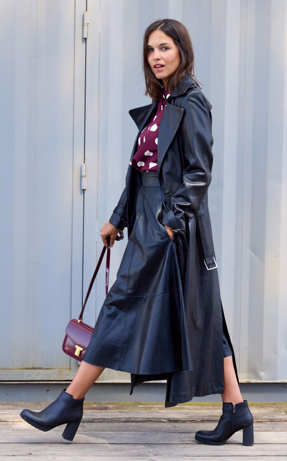 A &quot;ENZO 130&quot; Noir La Canadienne Manteau Femme details photo