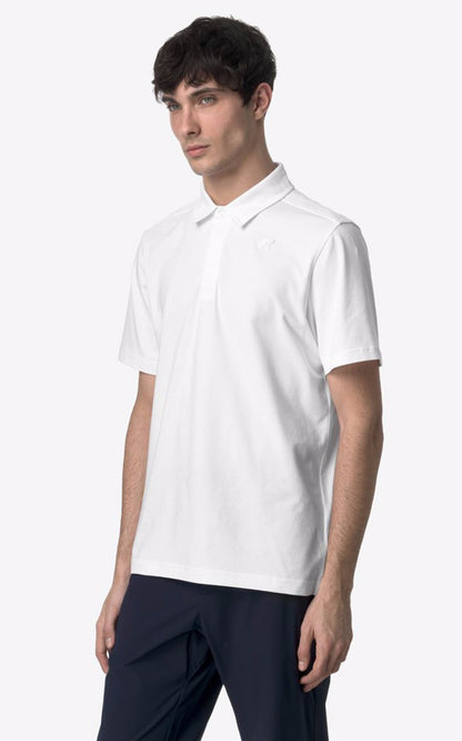 A &quot;VINCELLE K61419W&quot; Blanc K-Way Polo Homme closed photo