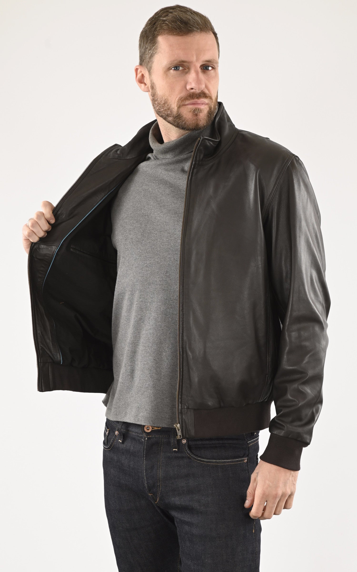 A &quot;EXPO&quot; Marron Serge Pariente Blouson Homme interior photo